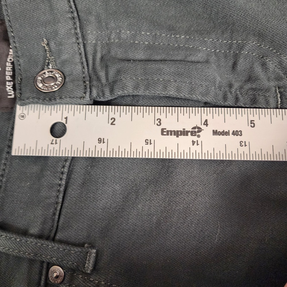 7 For All Mankind Luxe Performance The Straight Green‎ Jeans Women 31x32.5 - Picture 7 of 10
